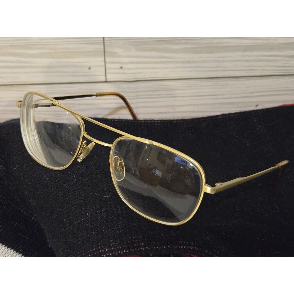 RANDOLPH AVIATOR Eyeglasses FGN S140 52-20 GOLD Frame Romania Engineering Pilot